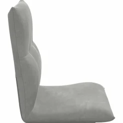 vidaXL Verstelbare vlo stoelen Lichtgrijs Fluweel