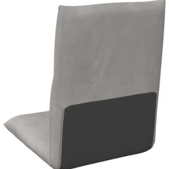 vidaXL Verstelbare vlo stoelen Lichtgrijs Fluweel