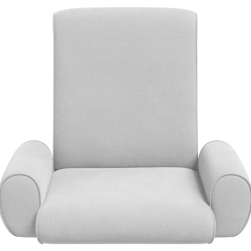vidaXL Verstelbare vlo stoelen Lichtgrijs Grove Fluweel