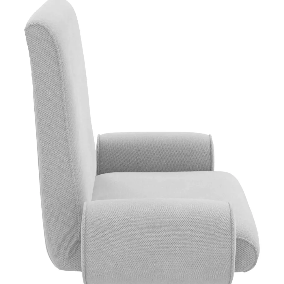 vidaXL Verstelbare vlo stoelen Lichtgrijs Grove Fluweel