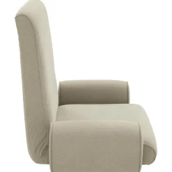 vidaXL Verstelbare vlo stoelen Lichtgrijs Stof