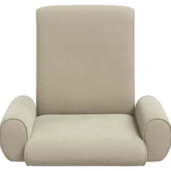 vidaXL Verstelbare vlo stoelen Lichtgrijs Stof