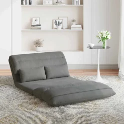 vidaXL Verstelbare vlo stoelen Donkergrijs Fluweel