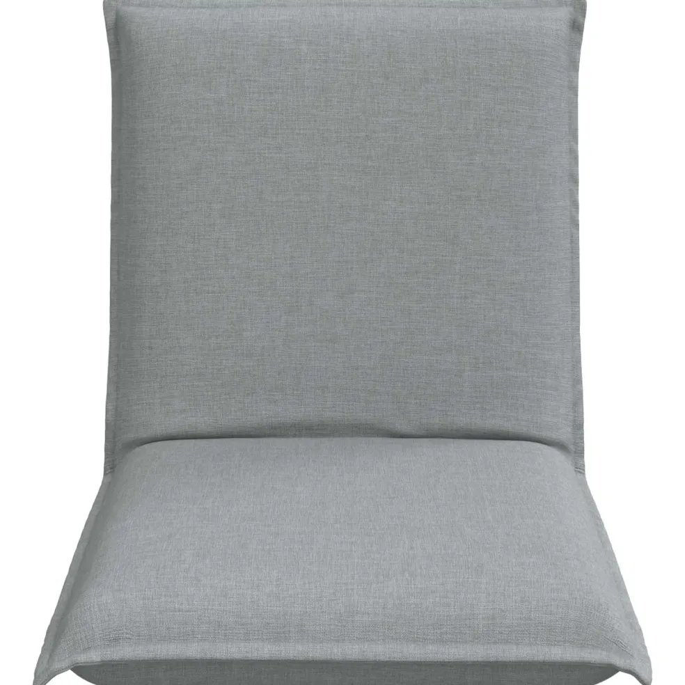 vidaXL Verstelbare vlo stoelen Lichtgrijs Stof