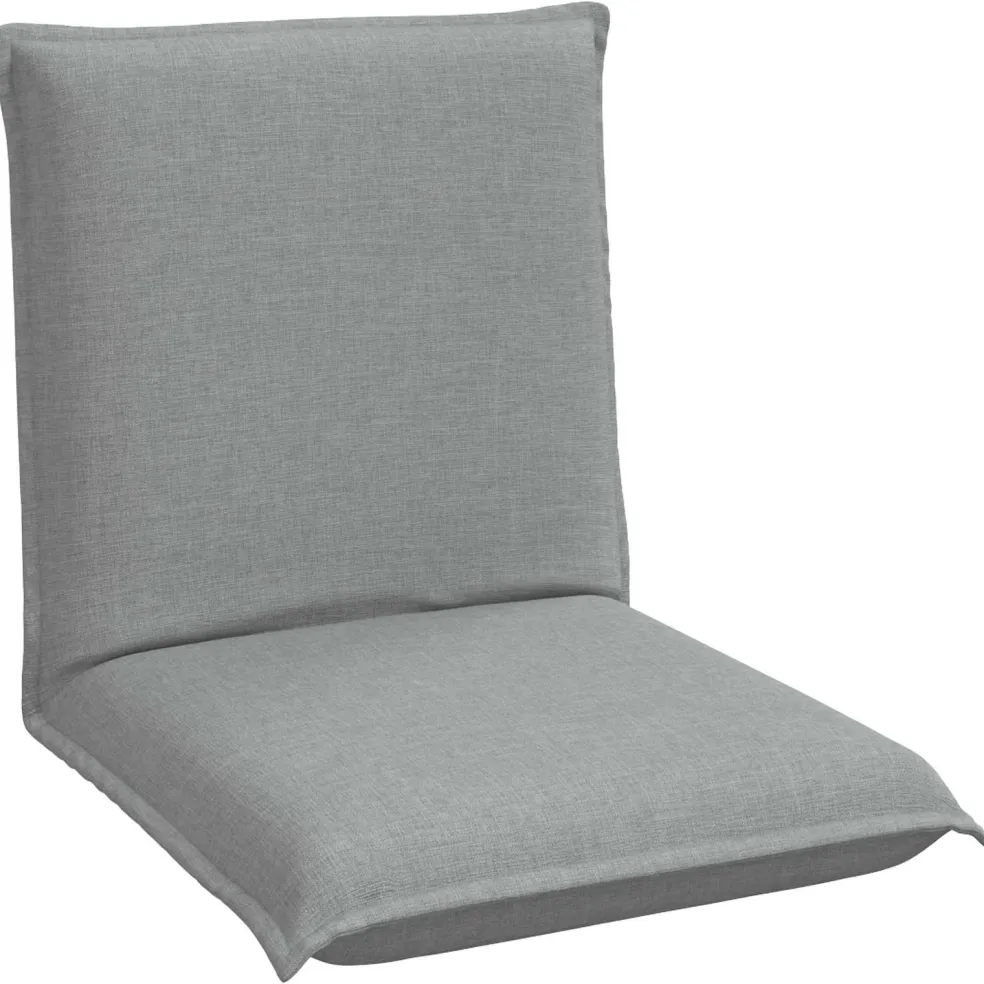 vidaXL Verstelbare vlo stoelen Lichtgrijs Stof