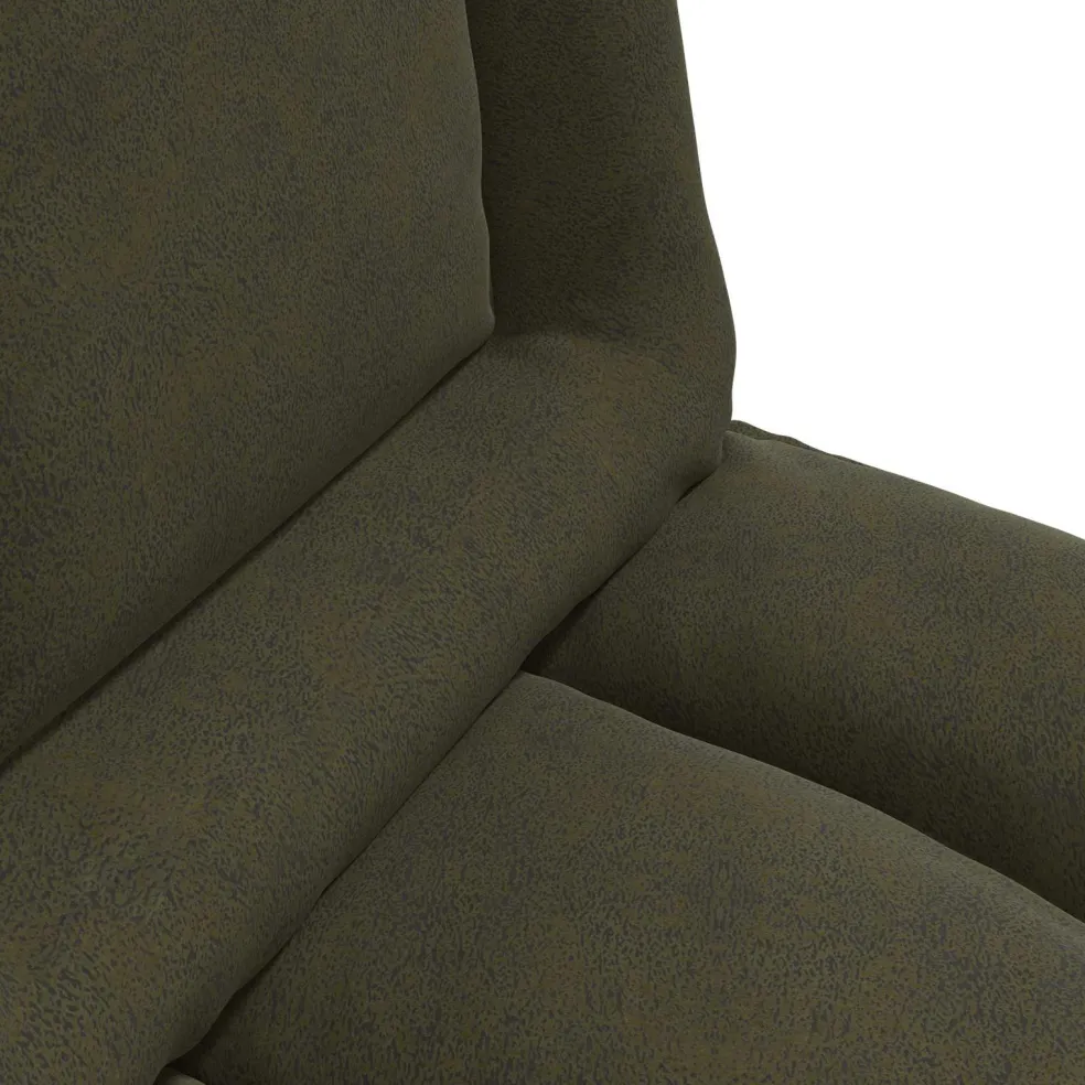 vidaXL Verstelbare vlo stoelen Legergroen Stof