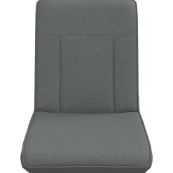 vidaXL Verstelbare vlo stoelen Donkergrijs Stof