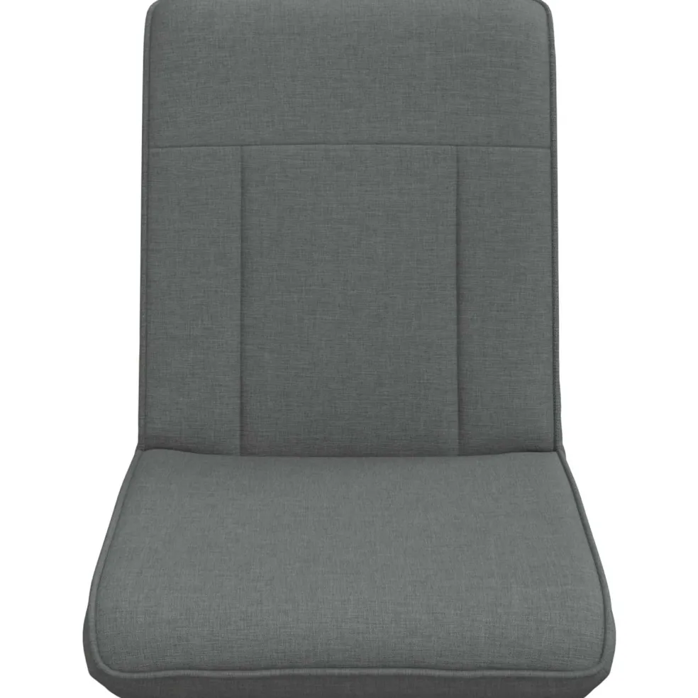 vidaXL Verstelbare vlo stoelen Donkergrijs Stof