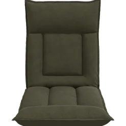 vidaXL Verstelbare vlo stoelen Legergroen Stof