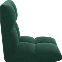 vidaXL Verstelbare vlo stoelen Donkergroen Fluweel