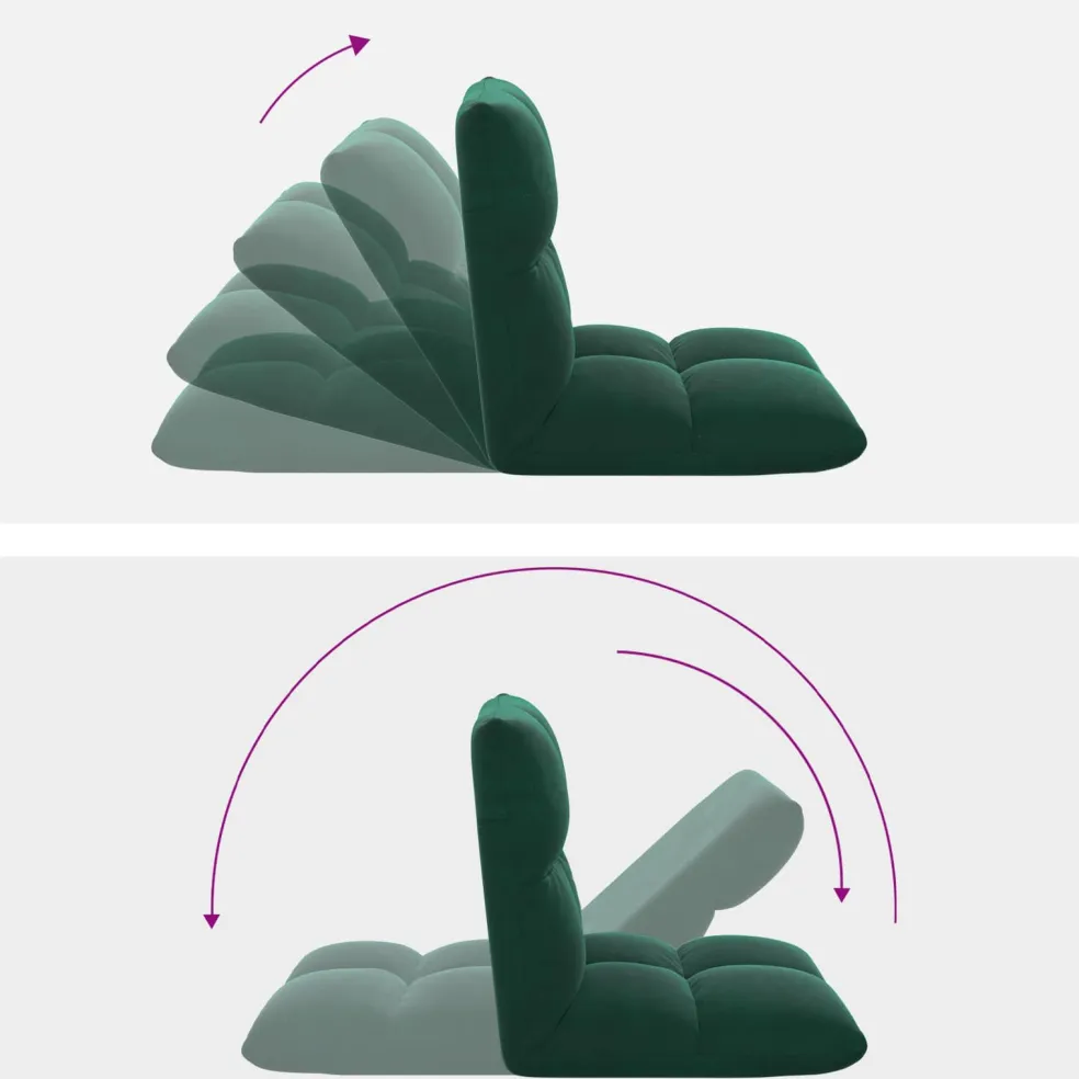 vidaXL Verstelbare vlo stoelen Leger Stof