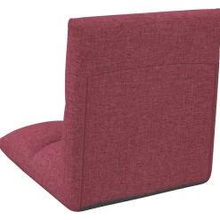 vidaXL Verstelbare vlo stoelen Wijnrood Stof