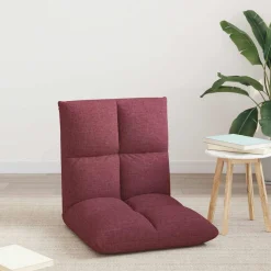 vidaXL Verstelbare vlo stoelen Wijnrood Stof