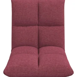vidaXL Verstelbare vlo stoelen Wijnrood Stof