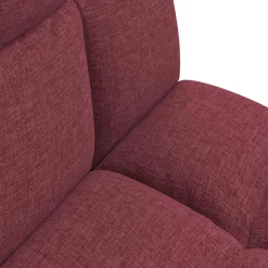 vidaXL Verstelbare vlo stoelen Wijnrood Stof