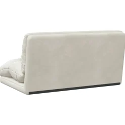 vidaXL Verstelbare vlo stoelen Crèmekleurig Fluweel