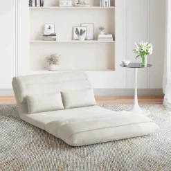 vidaXL Verstelbare vlo stoelen Crèmekleurig Fluweel