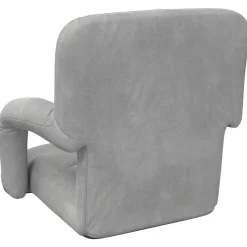 vidaXL Verstelbare vlo stoelen Lichtgrijs Fluweel