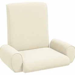 vidaXL Verstelbare vlo stoelen Crèmekleurig Grove Fluweel