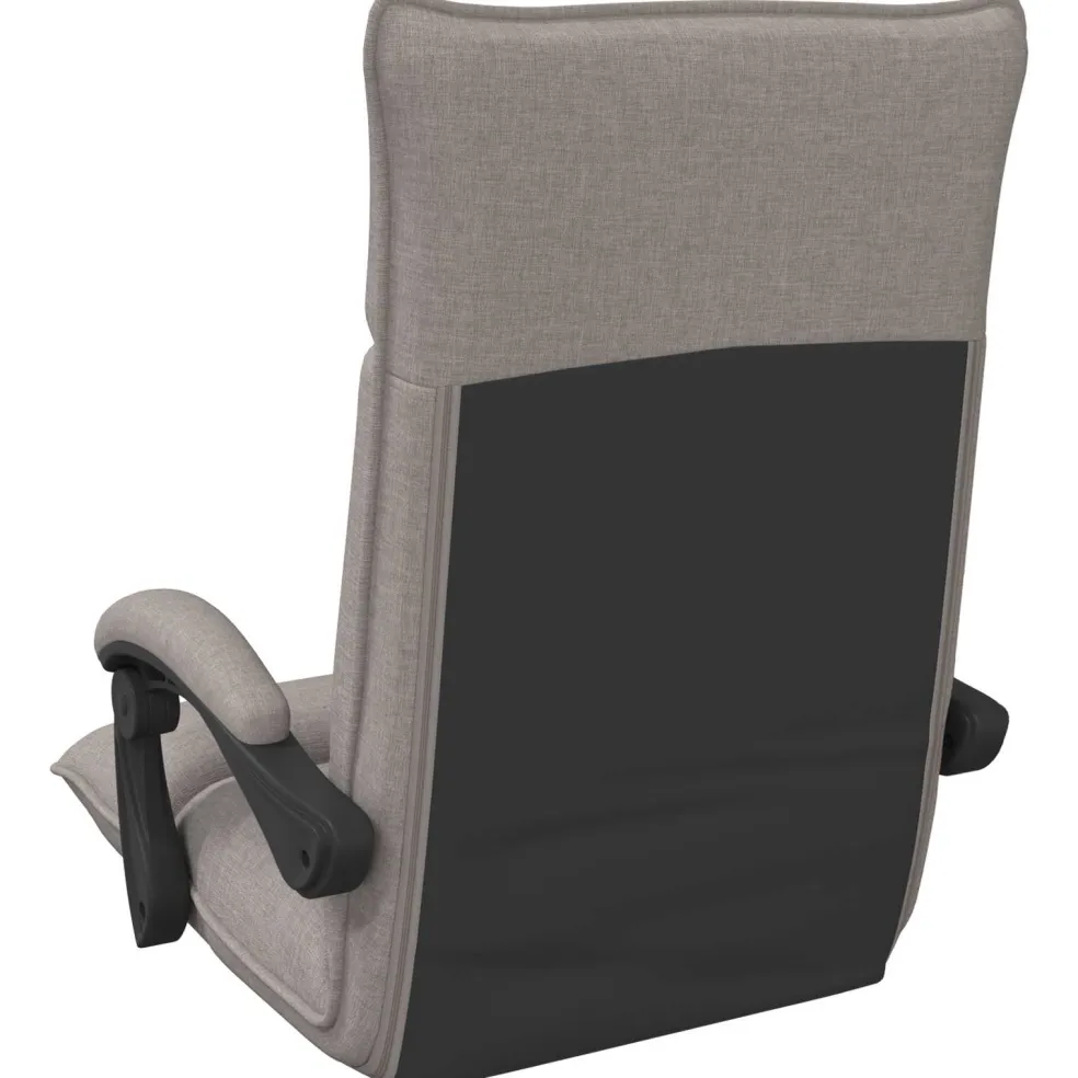 vidaXL Verstelbare vlo stoelen Taupe Stof