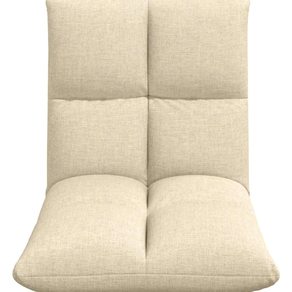 vidaXL Verstelbare vlo stoelen Crèmekleurig Stof