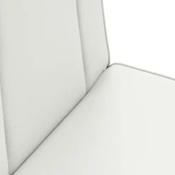 vidaXL Verstelbare vlo stoelen Wit Kunstleer