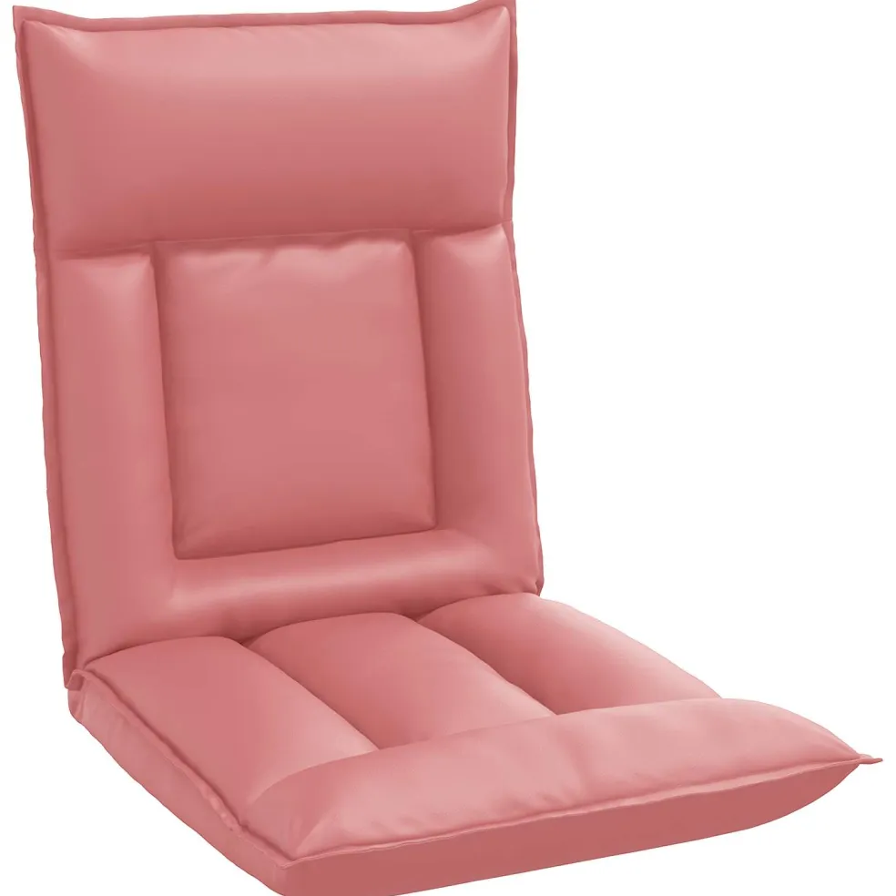 vidaXL Verstelbare vlo stoelen Roze Kunstleer