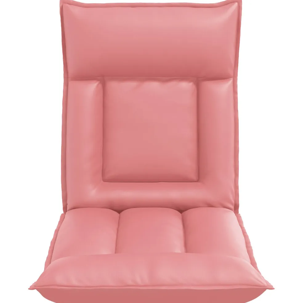vidaXL Verstelbare vlo stoelen Roze Kunstleer