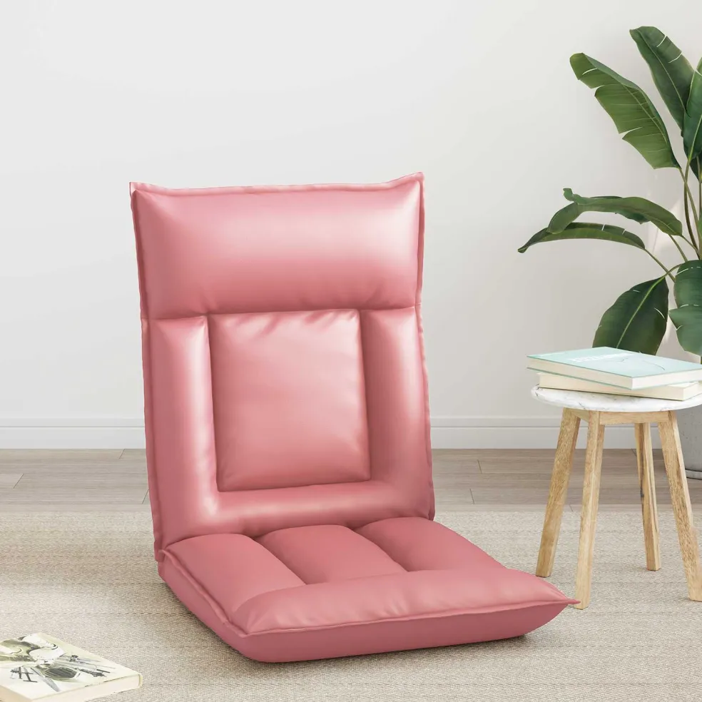 vidaXL Verstelbare vlo stoelen Roze Kunstleer