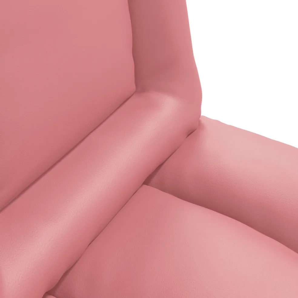 vidaXL Verstelbare vlo stoelen Roze Kunstleer
