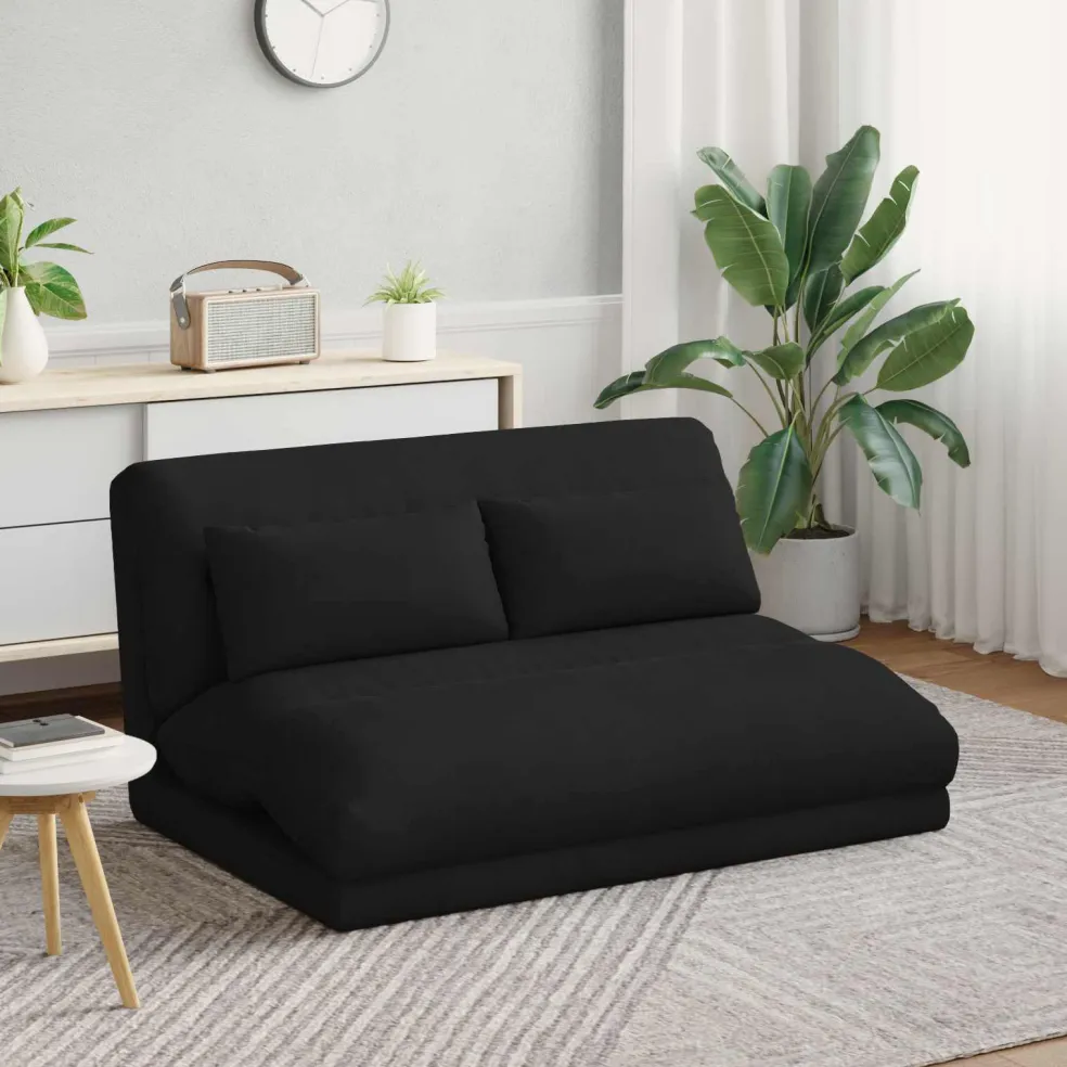 vidaXL Verstelbare vlo stoelen Zwart Fluweel