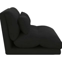 vidaXL Verstelbare vlo stoelen Zwart Fluweel