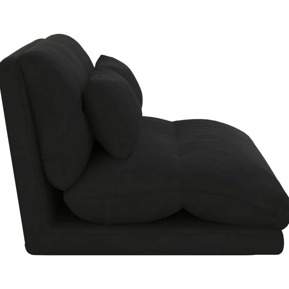 vidaXL Verstelbare vlo stoelen Zwart Fluweel