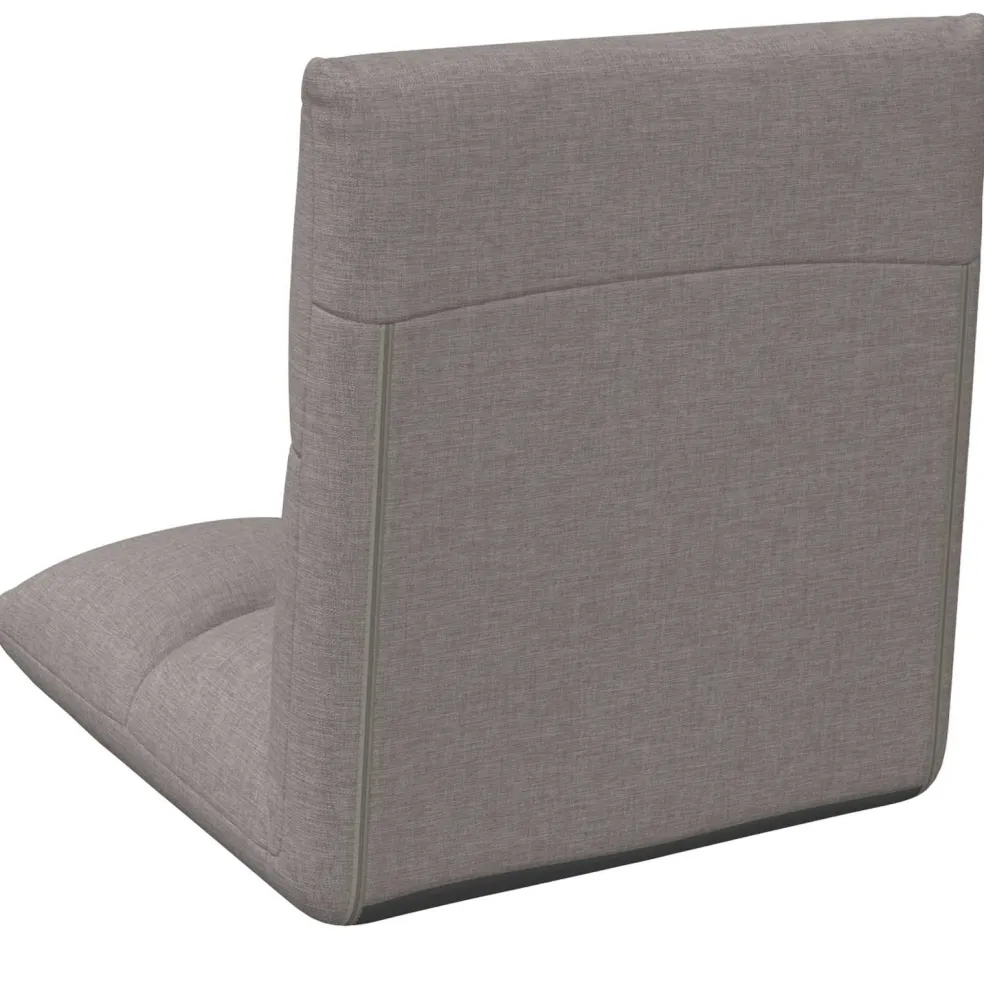 vidaXL Verstelbare vlo stoelen Donkergrijs Stof
