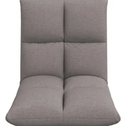 vidaXL Verstelbare vlo stoelen Donkergrijs Stof