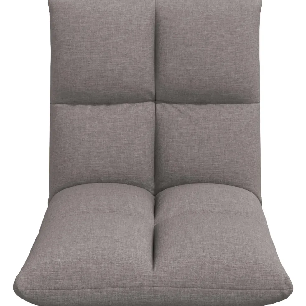 vidaXL Verstelbare vlo stoelen Donkergrijs Stof