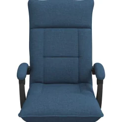 vidaXL Verstelbare vlo stoelen Blauw Stof