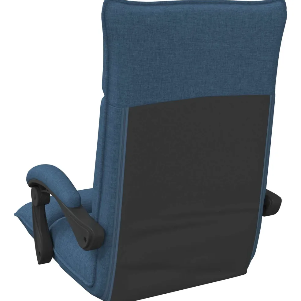 vidaXL Verstelbare vlo stoelen Blauw Stof