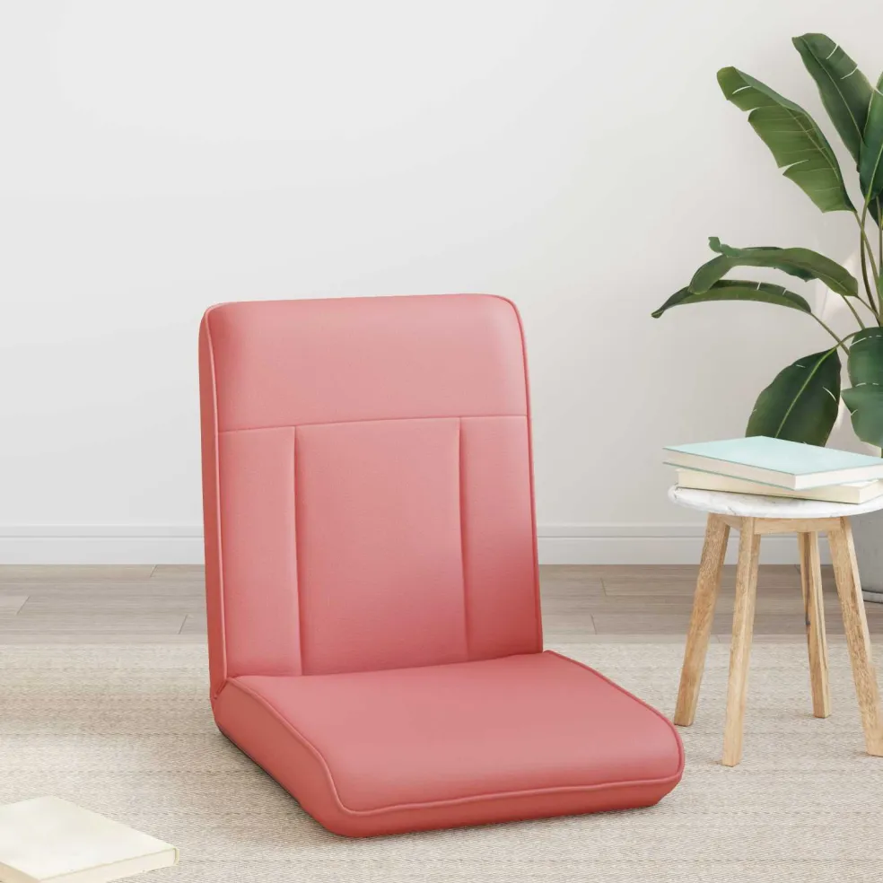 vidaXL Verstelbare vlo stoelen Roze Kunstleer