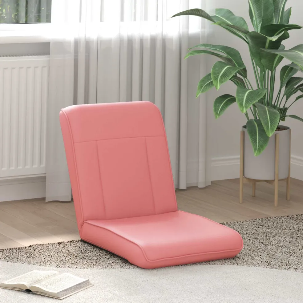 vidaXL Verstelbare vlo stoelen Roze Kunstleer