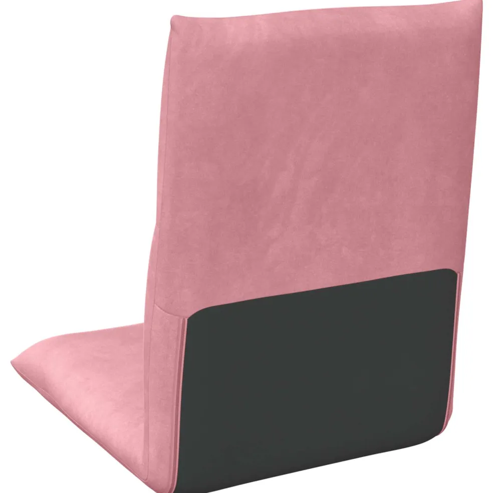 vidaXL Verstelbare vlo stoelen Roze Fluweel