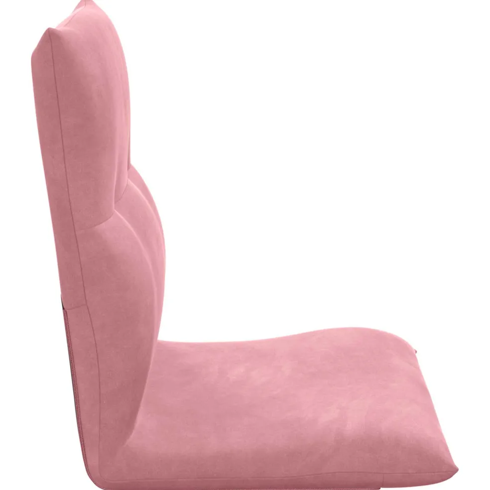 vidaXL Verstelbare vlo stoelen Roze Fluweel