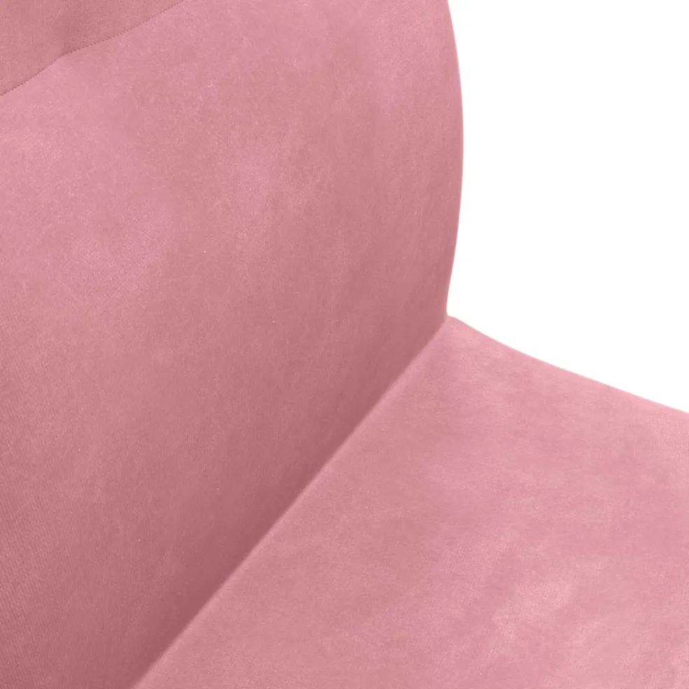 vidaXL Verstelbare vlo stoelen Roze Fluweel