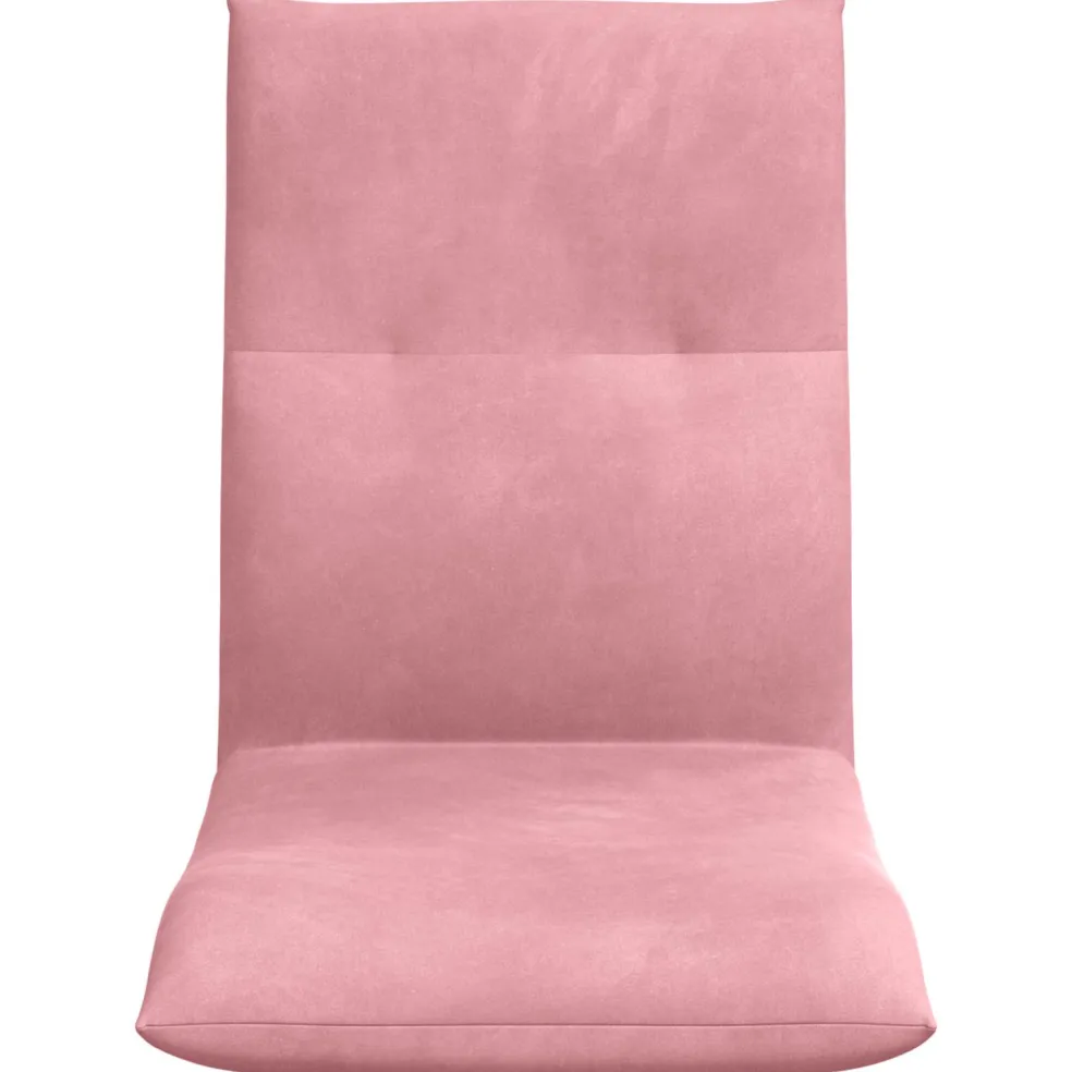 vidaXL Verstelbare vlo stoelen Roze Fluweel