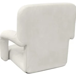 vidaXL Verstelbare vlo stoelen Crèmekleurig Fluweel