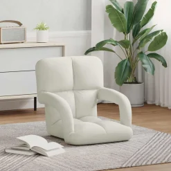 vidaXL Verstelbare vlo stoelen Zwart Kunstleer