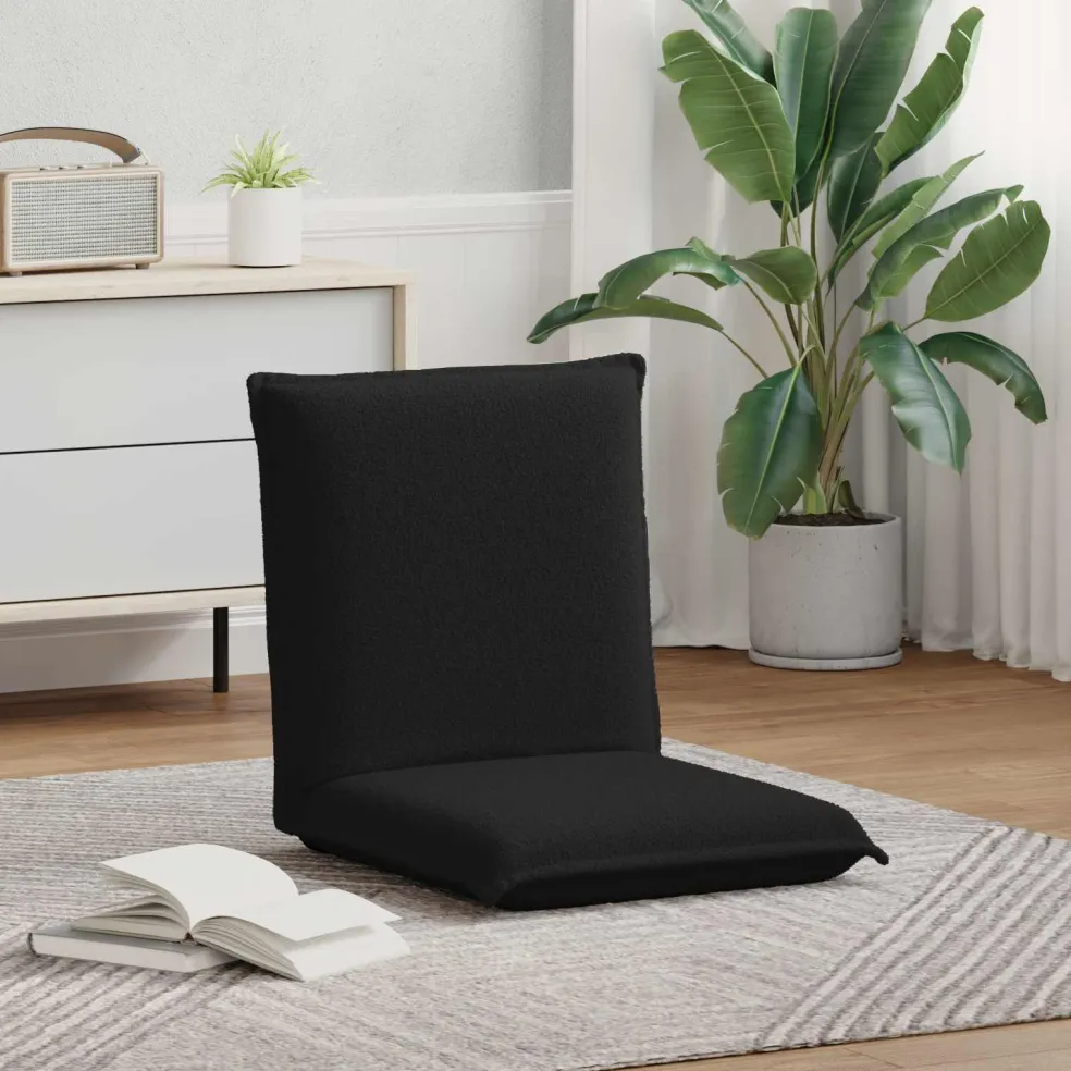 vidaXL Verstelbare vlo stoelen Zwart Fluweel