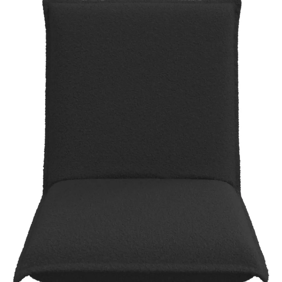vidaXL Verstelbare vlo stoelen Zwart Fluweel