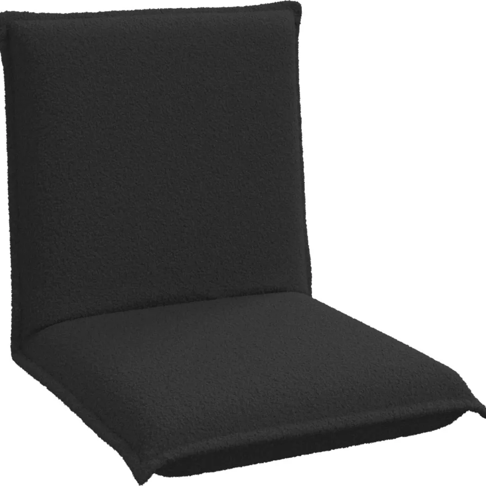 vidaXL Verstelbare vlo stoelen Zwart Fluweel