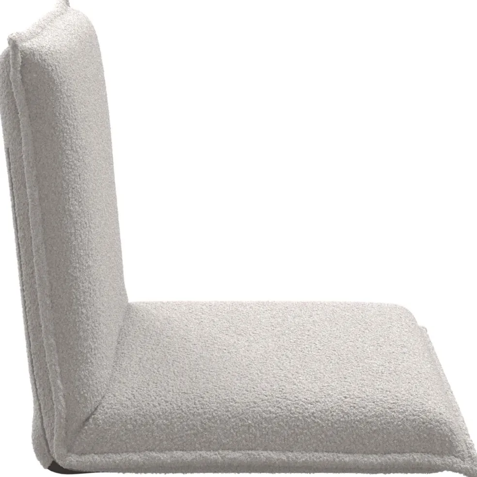 vidaXL Verstelbare vlo stoelen Lichtgrijs Schapenstof